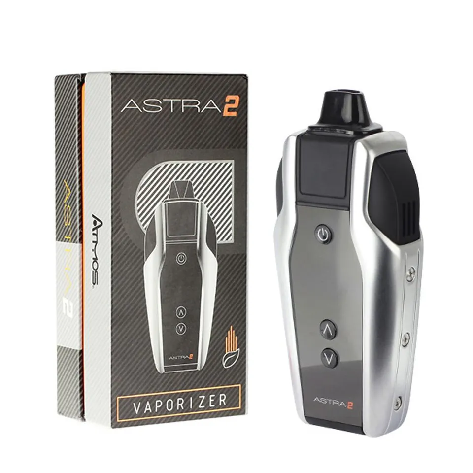 Atmos Astra 2 vaporisateur portable argent écran OLED céramique