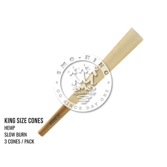 Vibes Hemp cônes pré-roulés chanvre King Size rouge