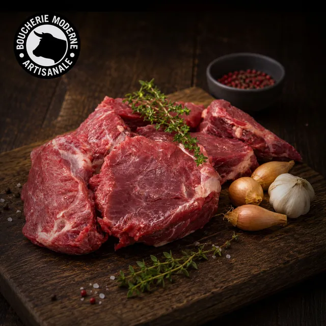 Boucherie Moderne Bœuf Macreuse en morceaux viande 1 kg bourguignon