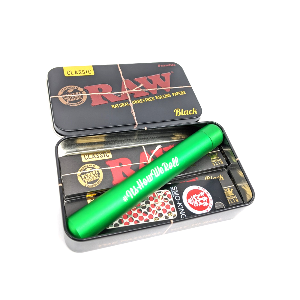Smo King RAW Black coffret feuilles à rouler king size slim extra fines
