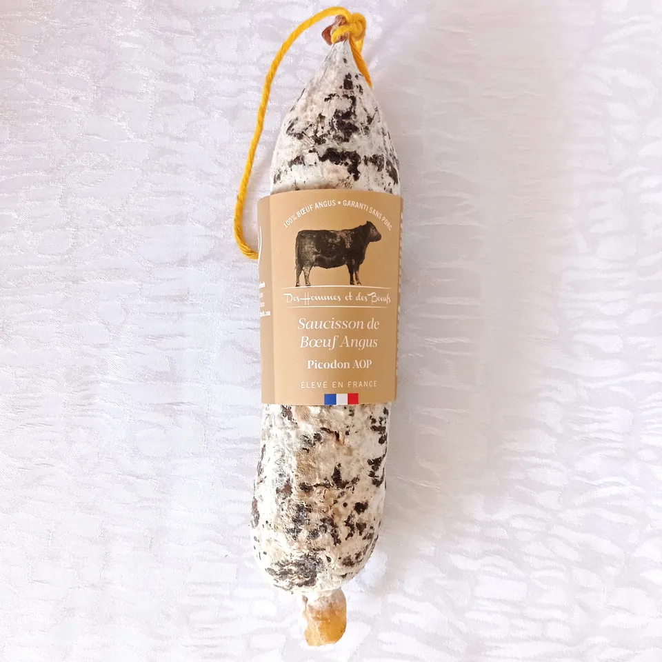 Des Hommes et des Bœufs Saucisson Bœuf Angus Picodon AOP 200 g