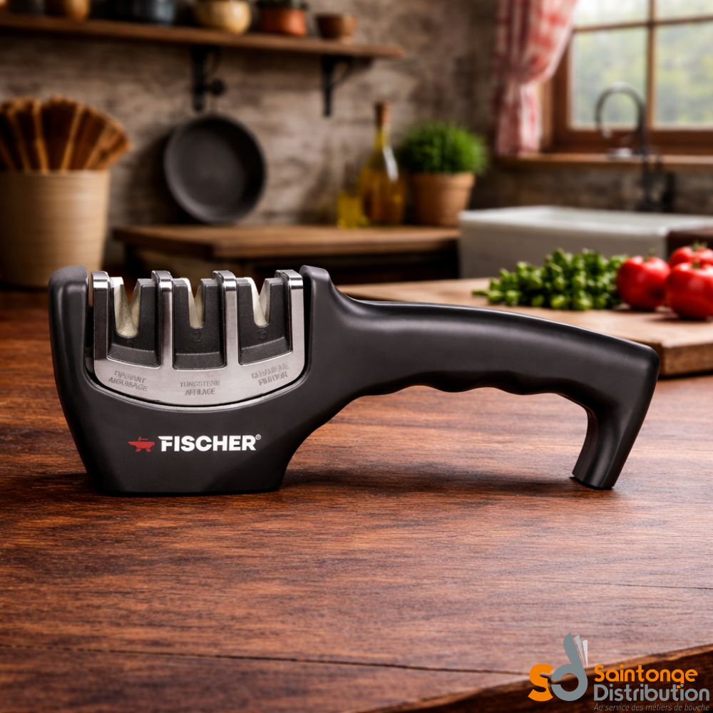 Fischer Bargoin affûteur manuel 3 étapes cuisine