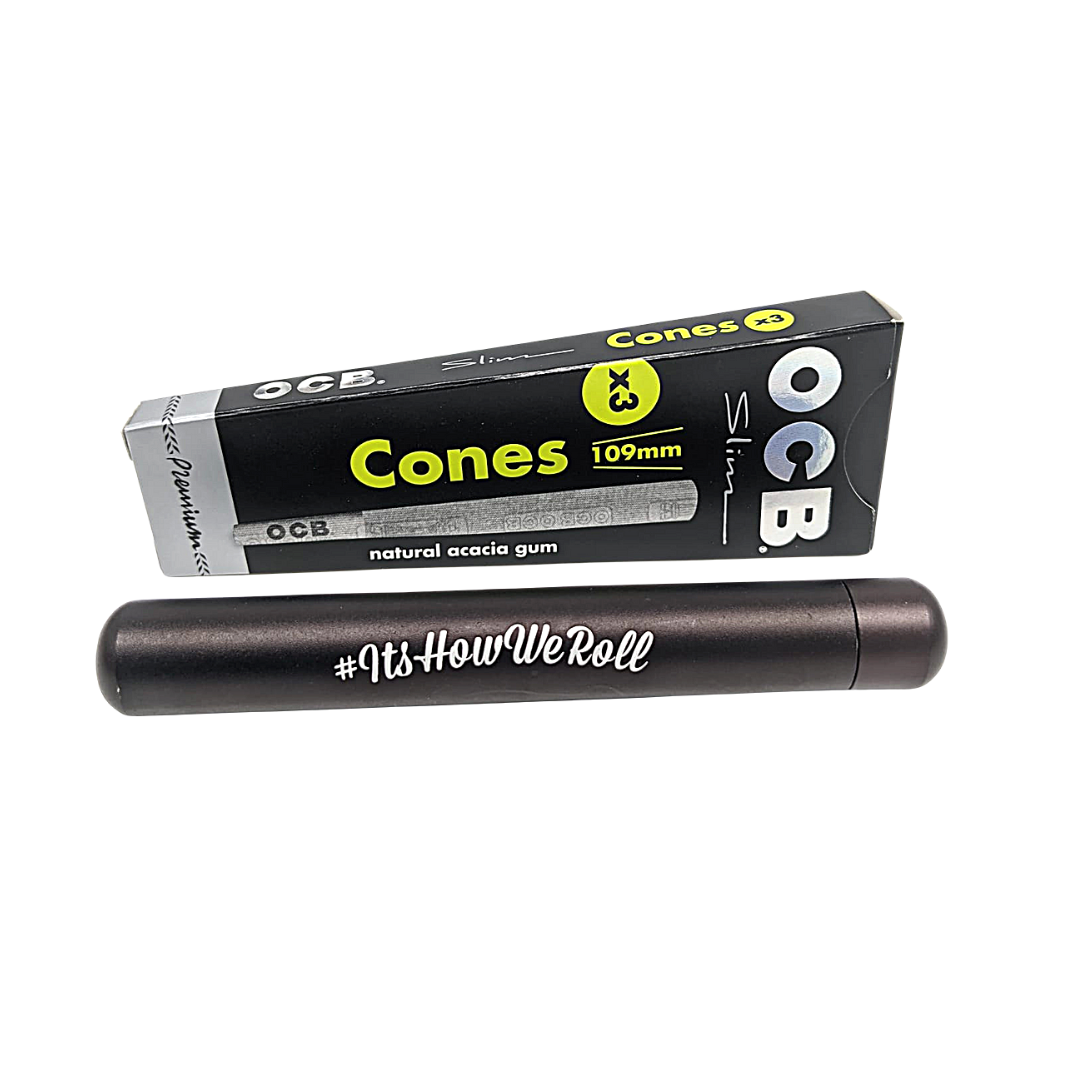 SMO tube alu noir + 6 cônes OCB Black King Size