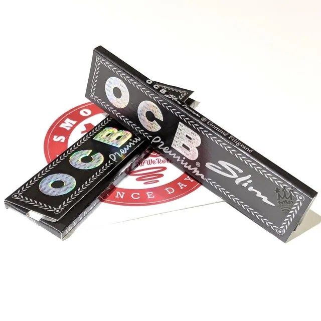 OCB Premium Black feuilles à rouler king slim 110mm + sticker