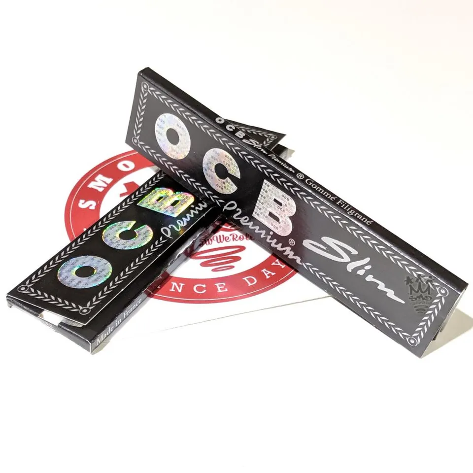 OCB Premium Black feuilles à rouler king slim 110mm + sticker
