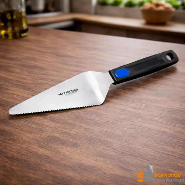 Saintonge Distribution Matériel 14cm pelle à tarte crantée inox
