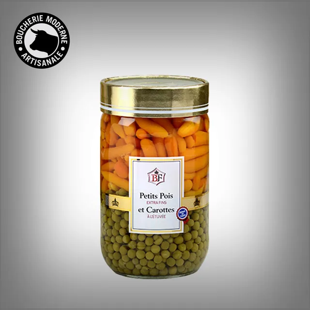 Boucherie Moderne ÉPICERIE Petits pois carottes grand conserve 660g