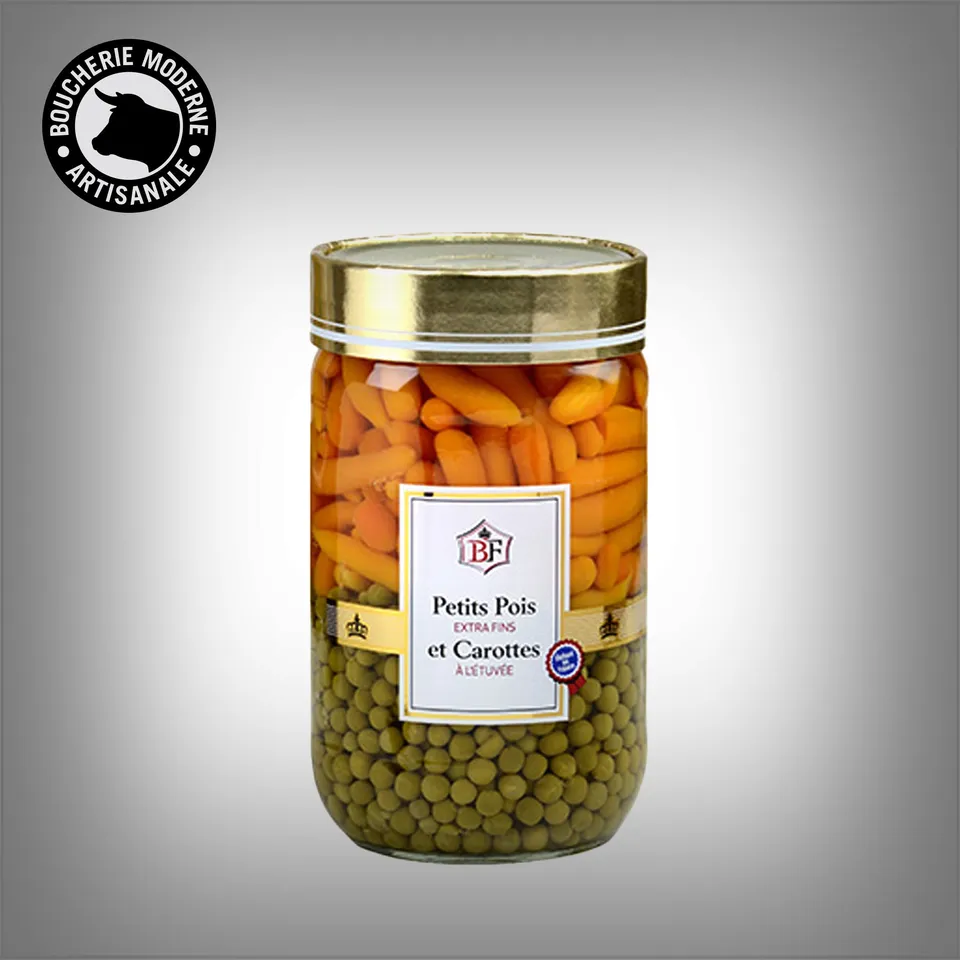 Boucherie Moderne ÉPICERIE Petits pois carottes grand conserve 660g