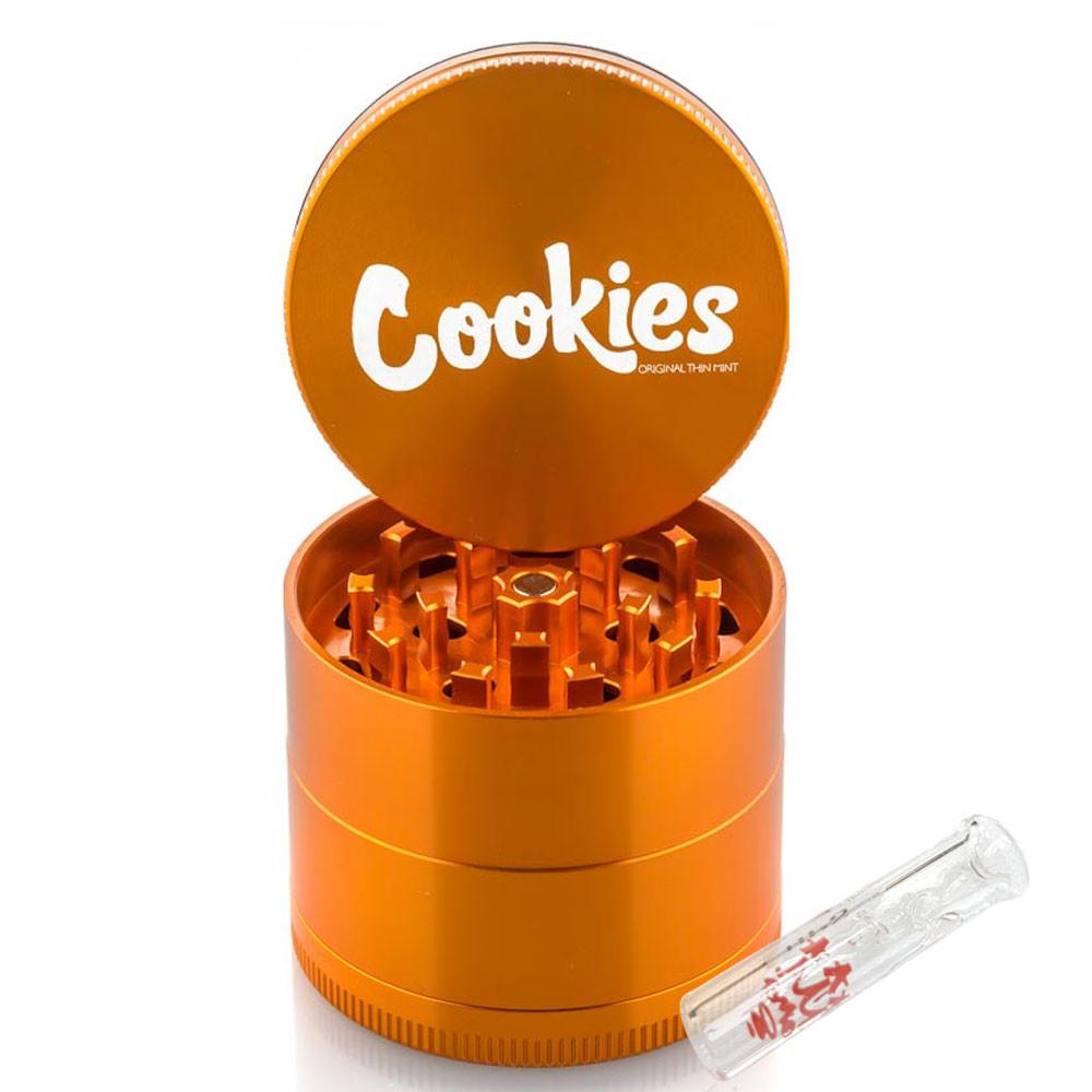Santa Cruz Cookies grinder 4 parties alu 54 mm brillant + G-Tip