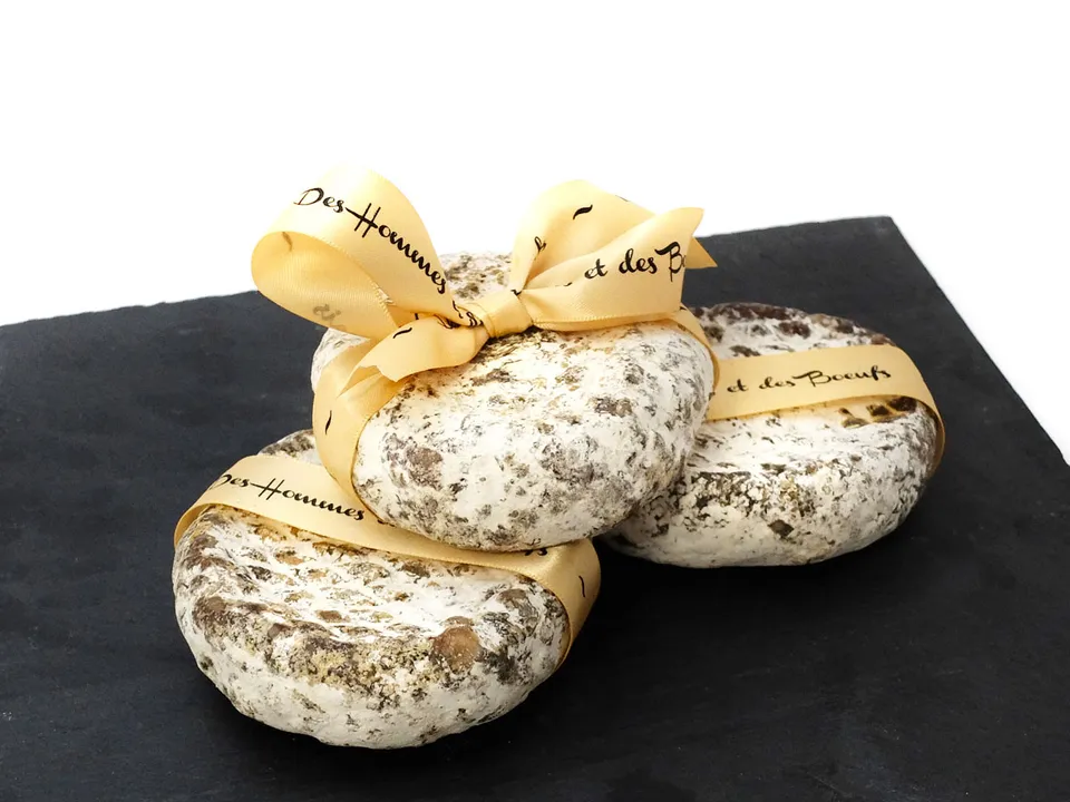 Des Hommes et des Bœufs Saucissons secs 100% Bœuf piment lot 3 rond
