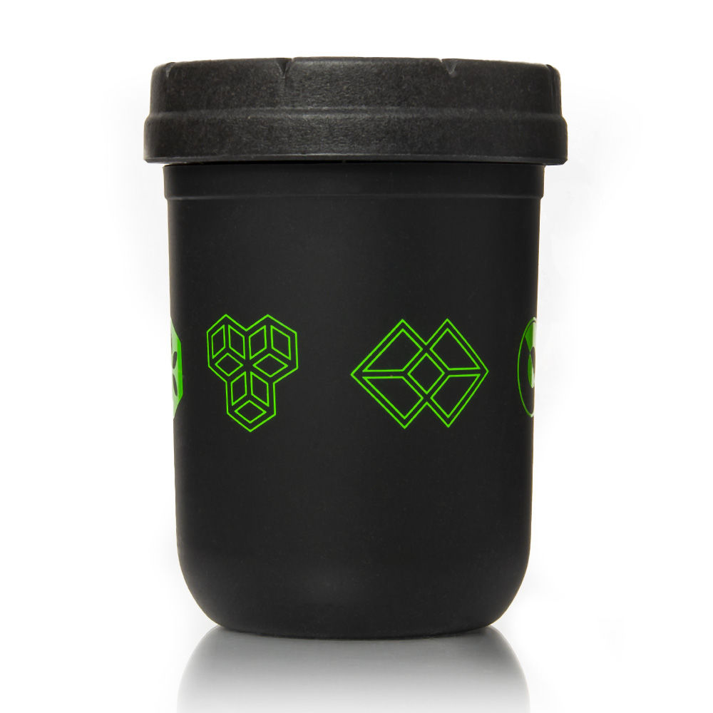 AlienLabs RE:STASH bocal verre 8oz noir vert