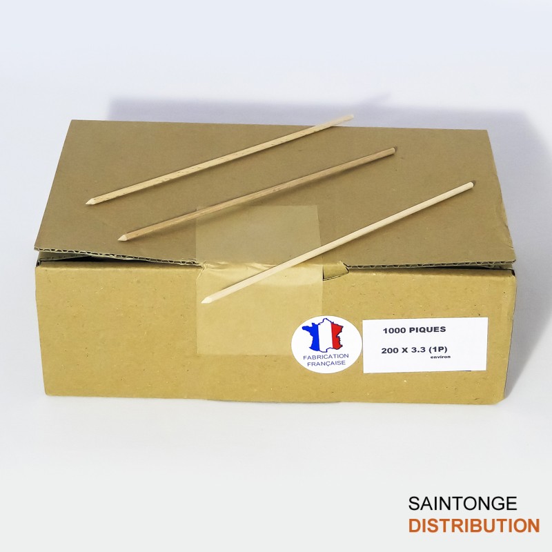 Saintonge Distribution Consommables Piques hêtre brochettes x1000