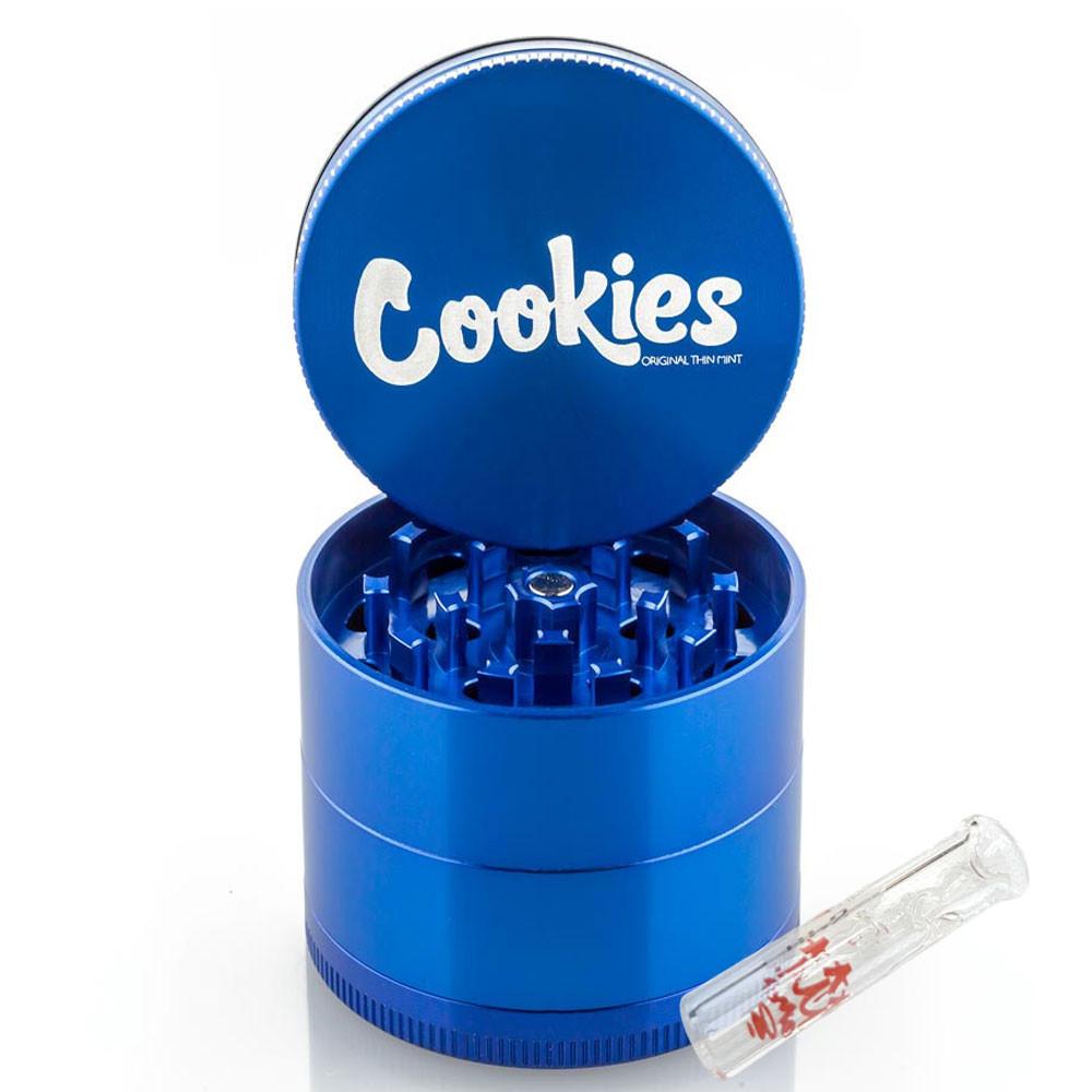 Santa Cruz Cookies grinder 4 parties alu 54 mm brillant + G-Tip