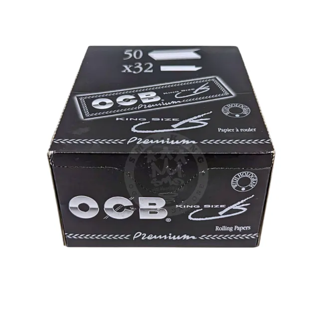 OCB Premium Black King Size feuilles à rouler lin 32