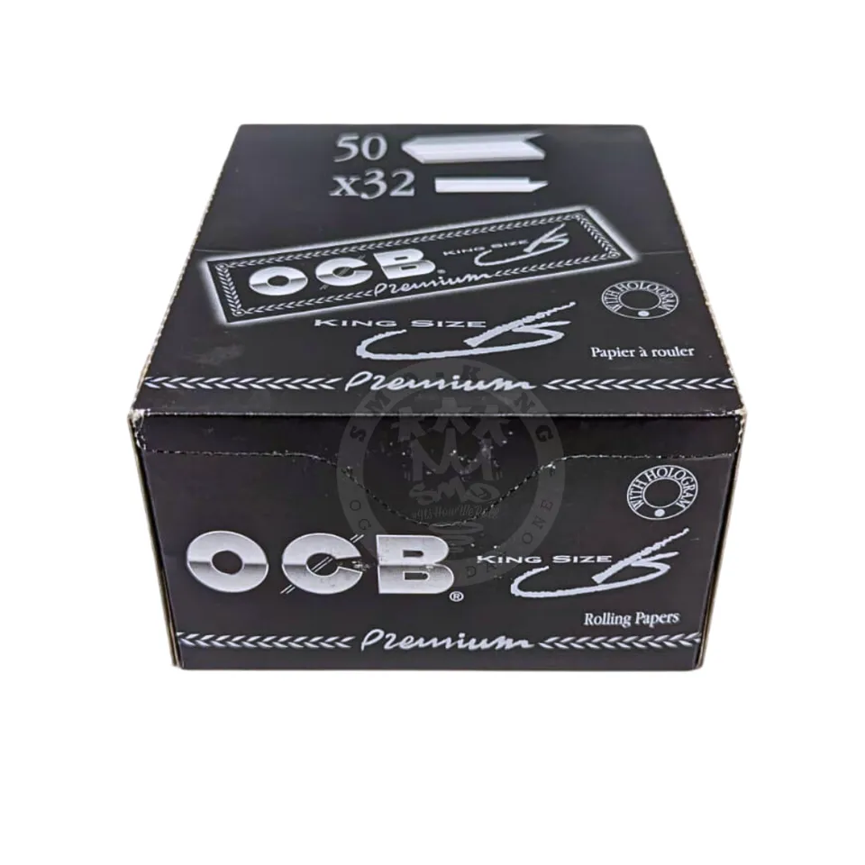 OCB Premium Black King Size feuilles à rouler lin 32
