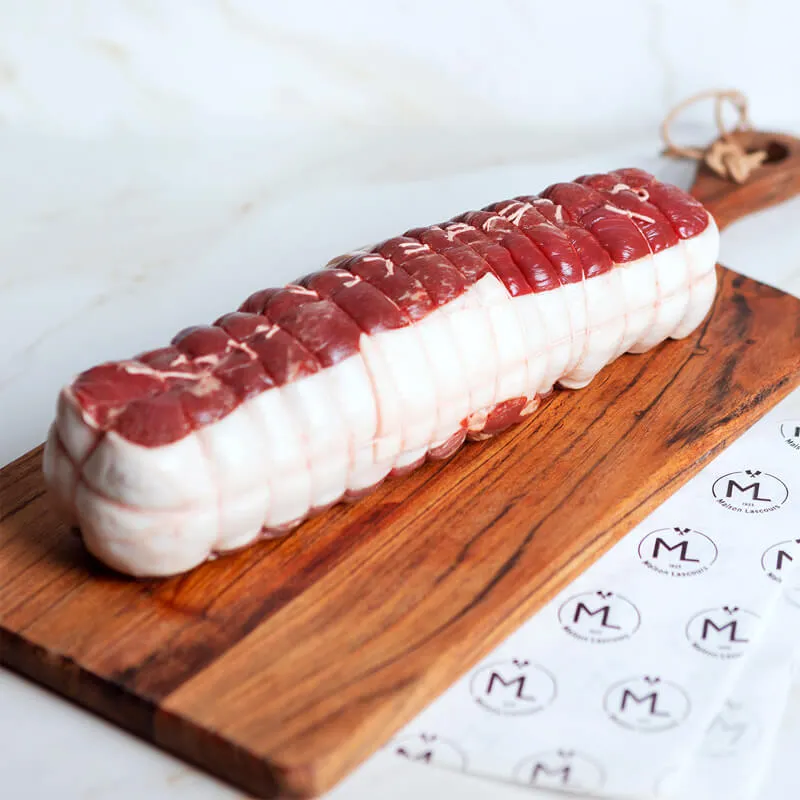 Maison Lascours Rôti Filet de Bœuf Angus 800g bardé
