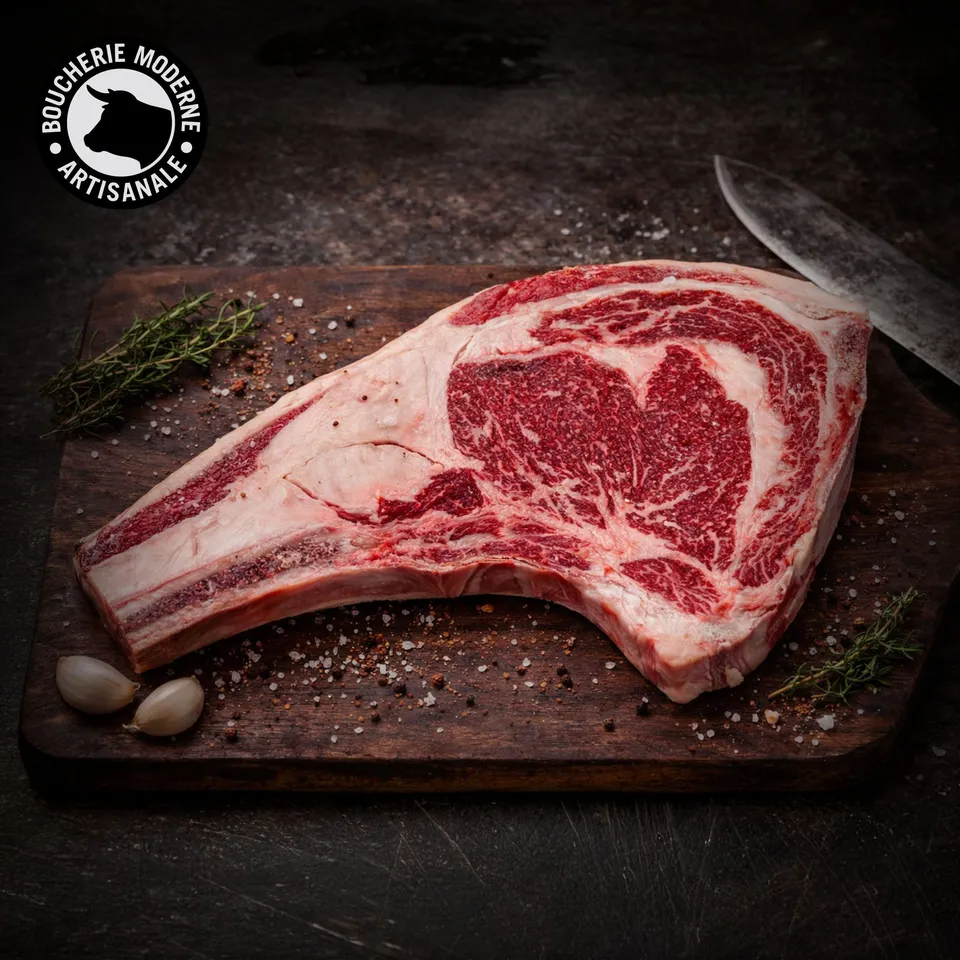 Boucherie Moderne Bœuf Côte Bavière Maturée viande 1,25kg à l’os