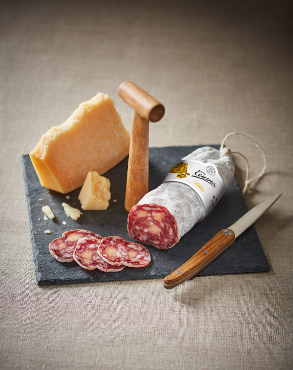 Teyssier Les saucissons saveurs Saucisson au Parmesan AOP saucisson sec