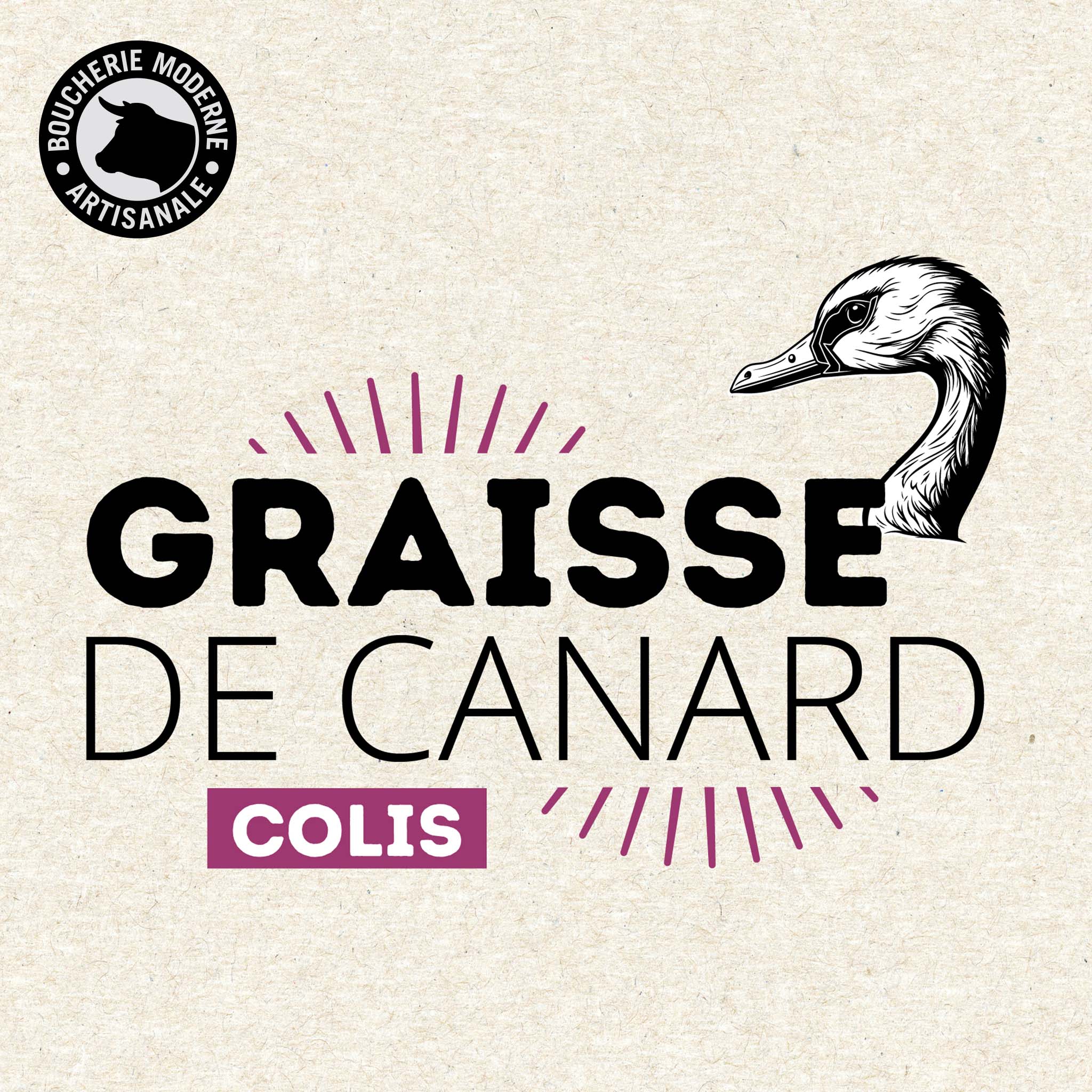 Boucherie Moderne graisse de canard 3,5kg cuisson