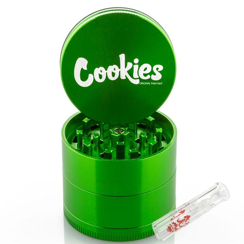 Santa Cruz Cookies grinder 4 parties alu 54 mm brillant + G-Tip