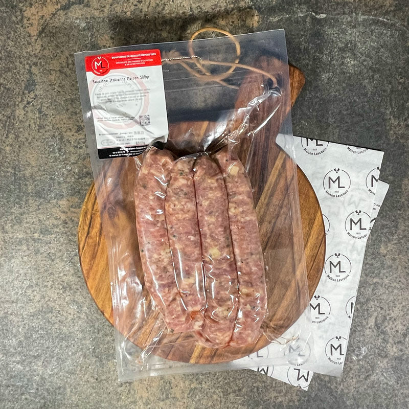 Maison Lascours Saucisses Saucisse Italienne porc 4 x 125 g