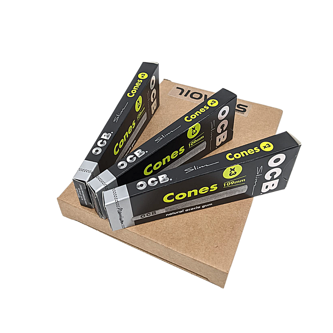 OCB Premium Black cônes pré-roulés king size slim x3
