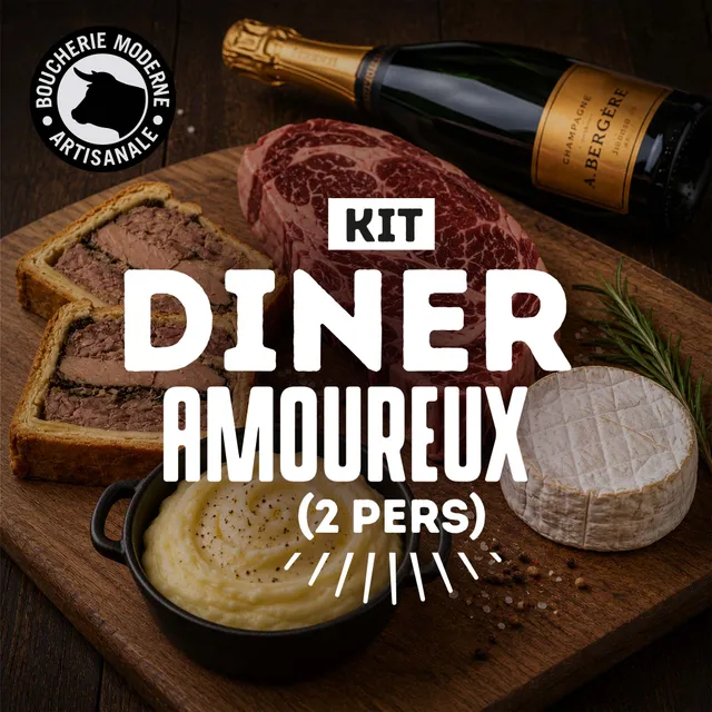 Boucherie Moderne Dîner en Amoureux kit traiteur 2 personnes