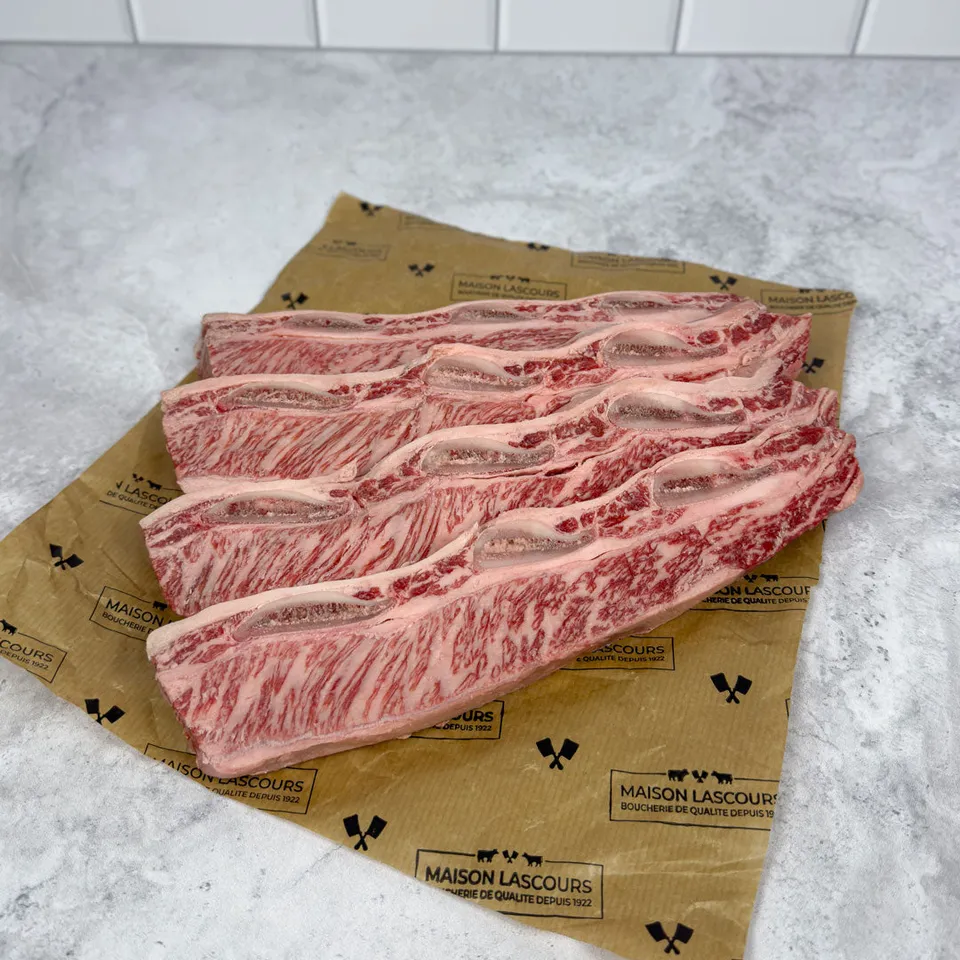 Maison Lascours Bœuf d'Exception Short Ribs Wagyu plat de côte 700g