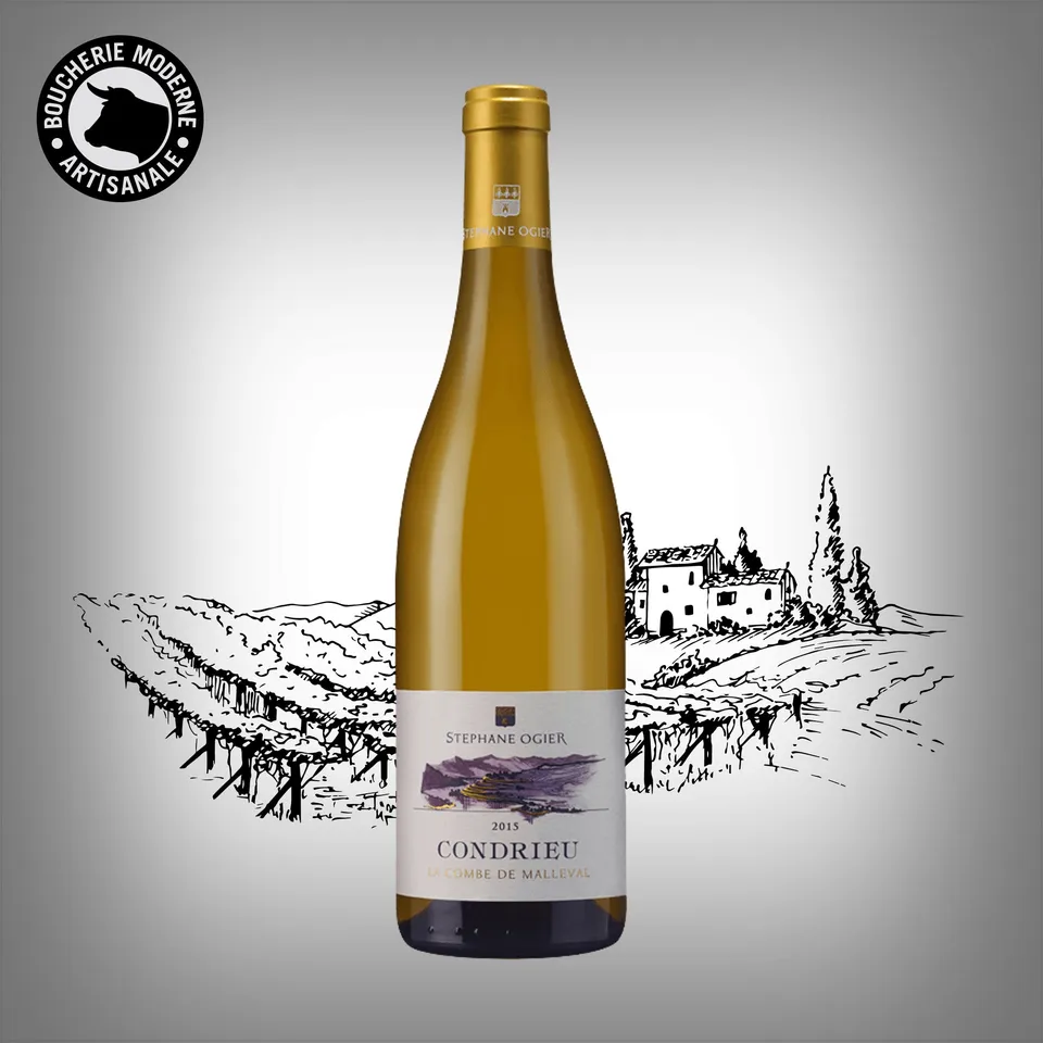 Boucherie Moderne Condrieu Combe de Malleval vin blanc 75cl Viognier