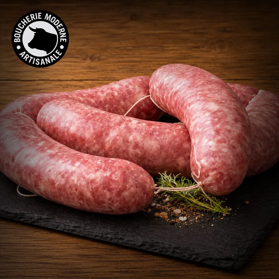 Boucherie Moderne CHARCUT' Saucisse Toulouse charcuterie 180g porc