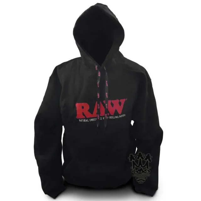 RAW Poker hoodie sweat à capuche noir coton lacets poker