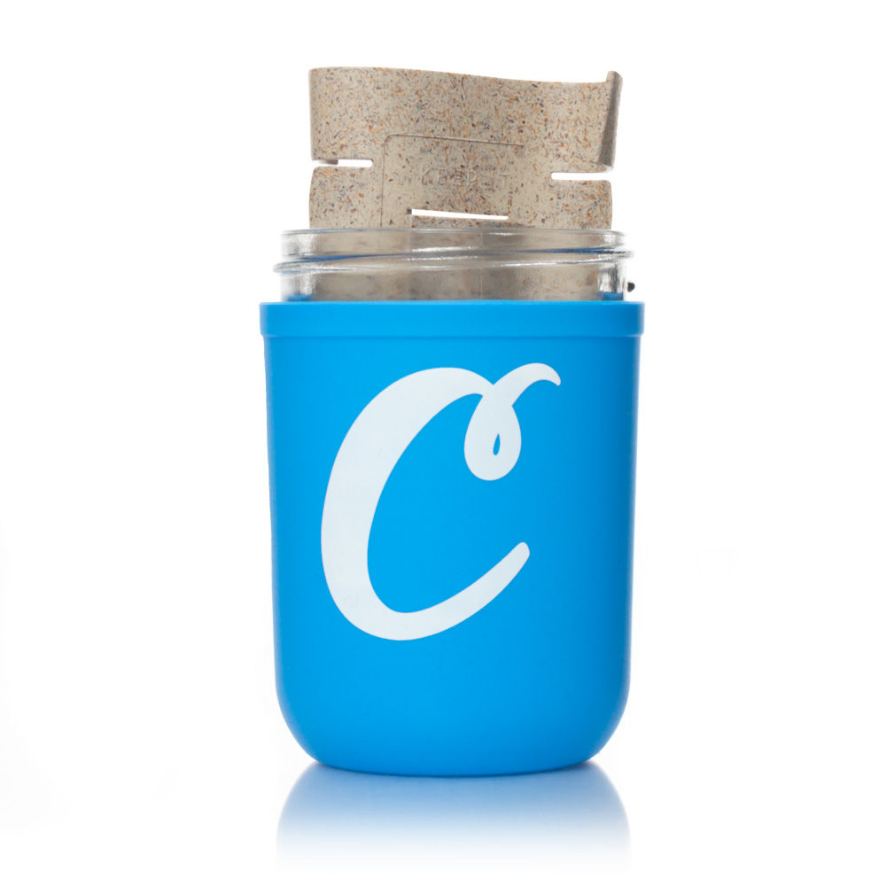 Cookies Mason Stash Jar Verre Bleu 8oz 240 ml RE:STASH