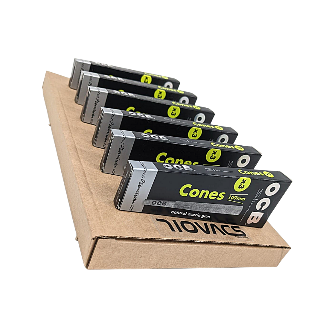 OCB Premium Black cônes pré-roulés king size slim x3