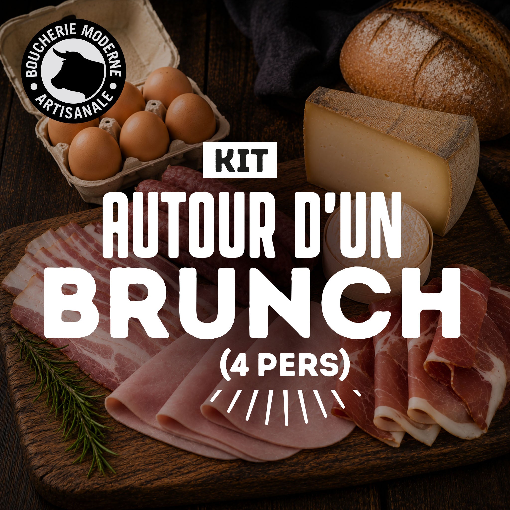 Boucherie Moderne TRAITEUR Brunch plateau 4 pers charcuterie