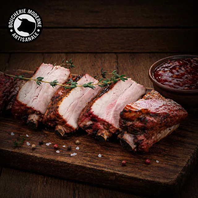 Boucherie Moderne Porc Travers de porc cuit 500g confit