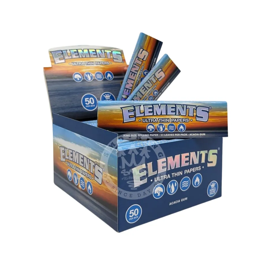 Elements King Size Fattys feuilles à rouler riz 33