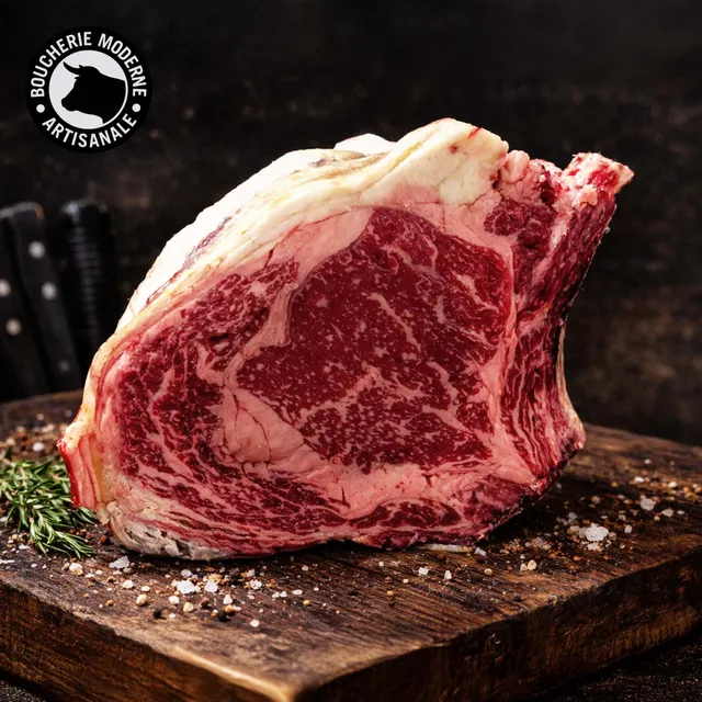 Boucherie Moderne Longhorn Côte de bœuf 1,25kg maturée avec os