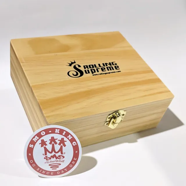 Smo King T3 Rolling Supreme boîte bois 17 x 15 cm