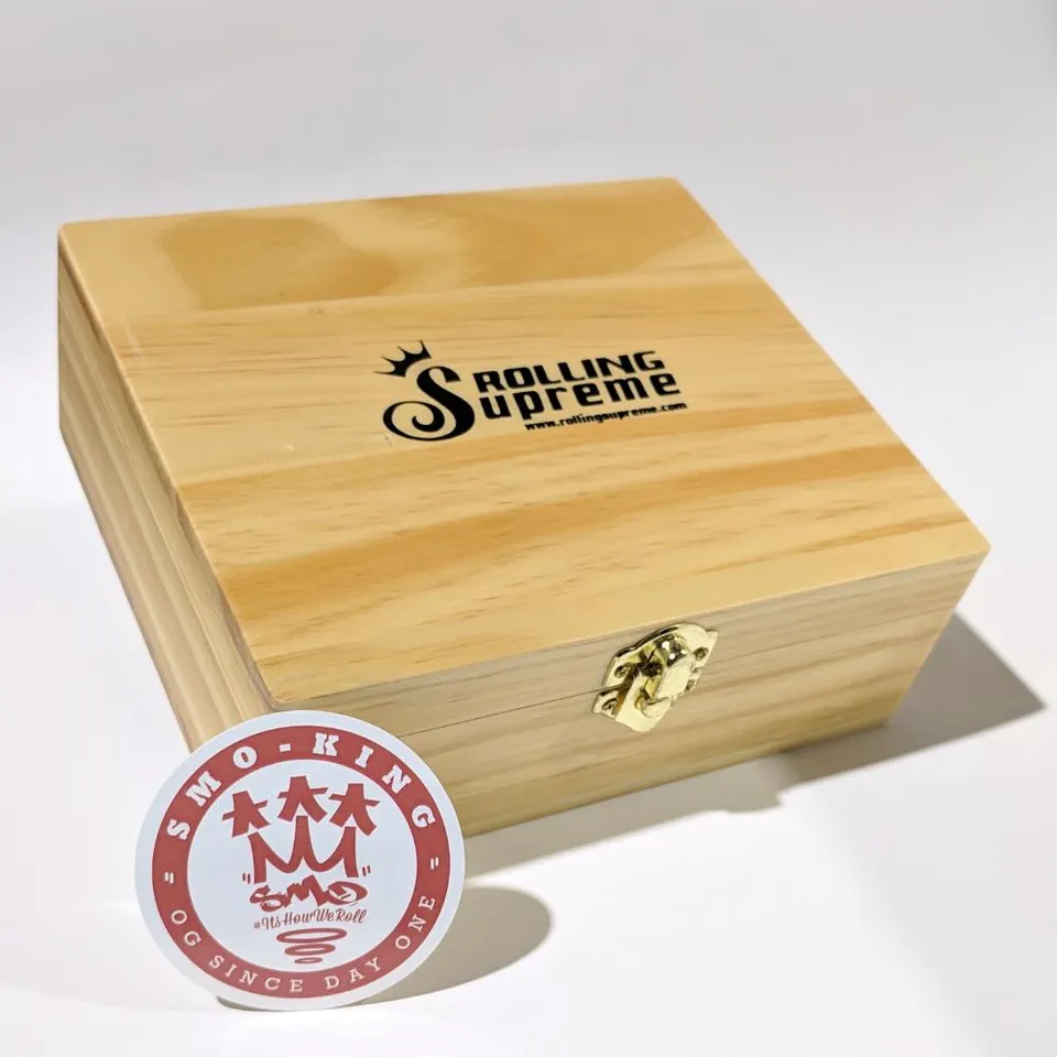 Smo King T3 Rolling Supreme boîte bois 17 x 15 cm