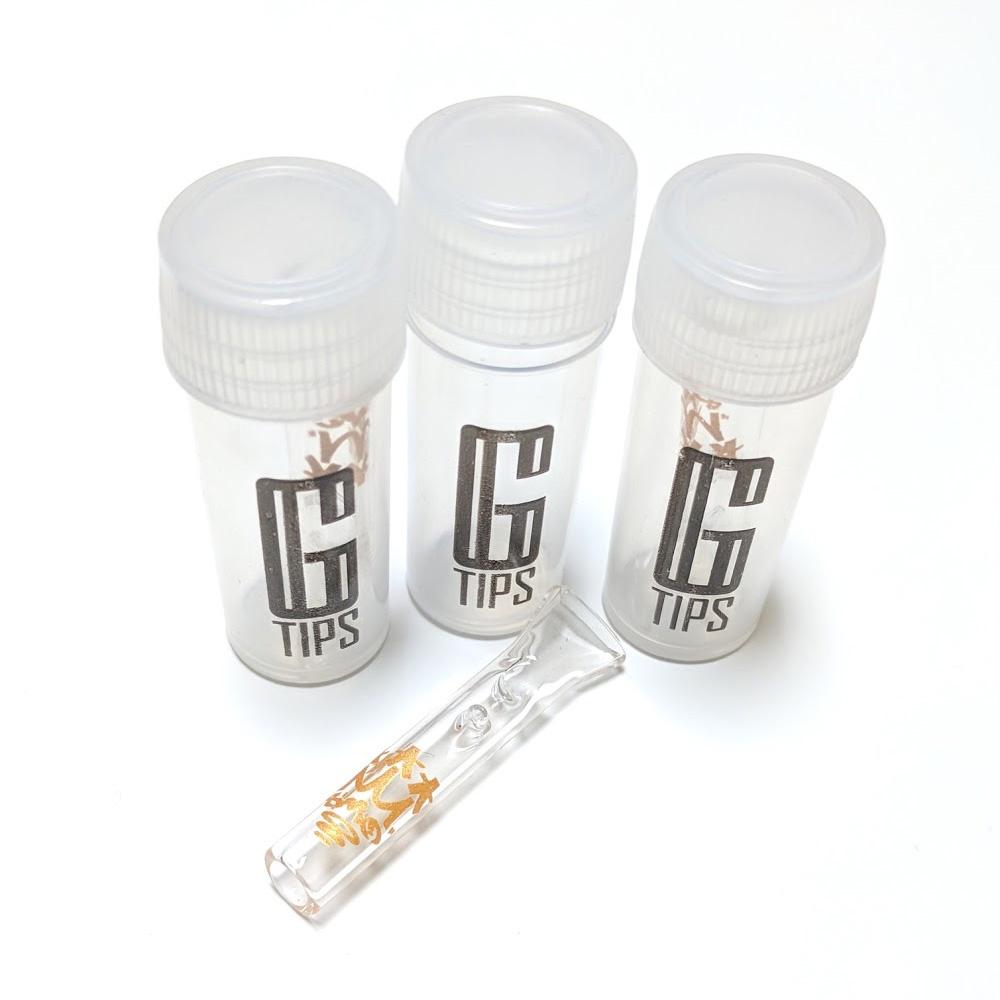 Smo King G Tips Gold embout en verre plat slim 6mm