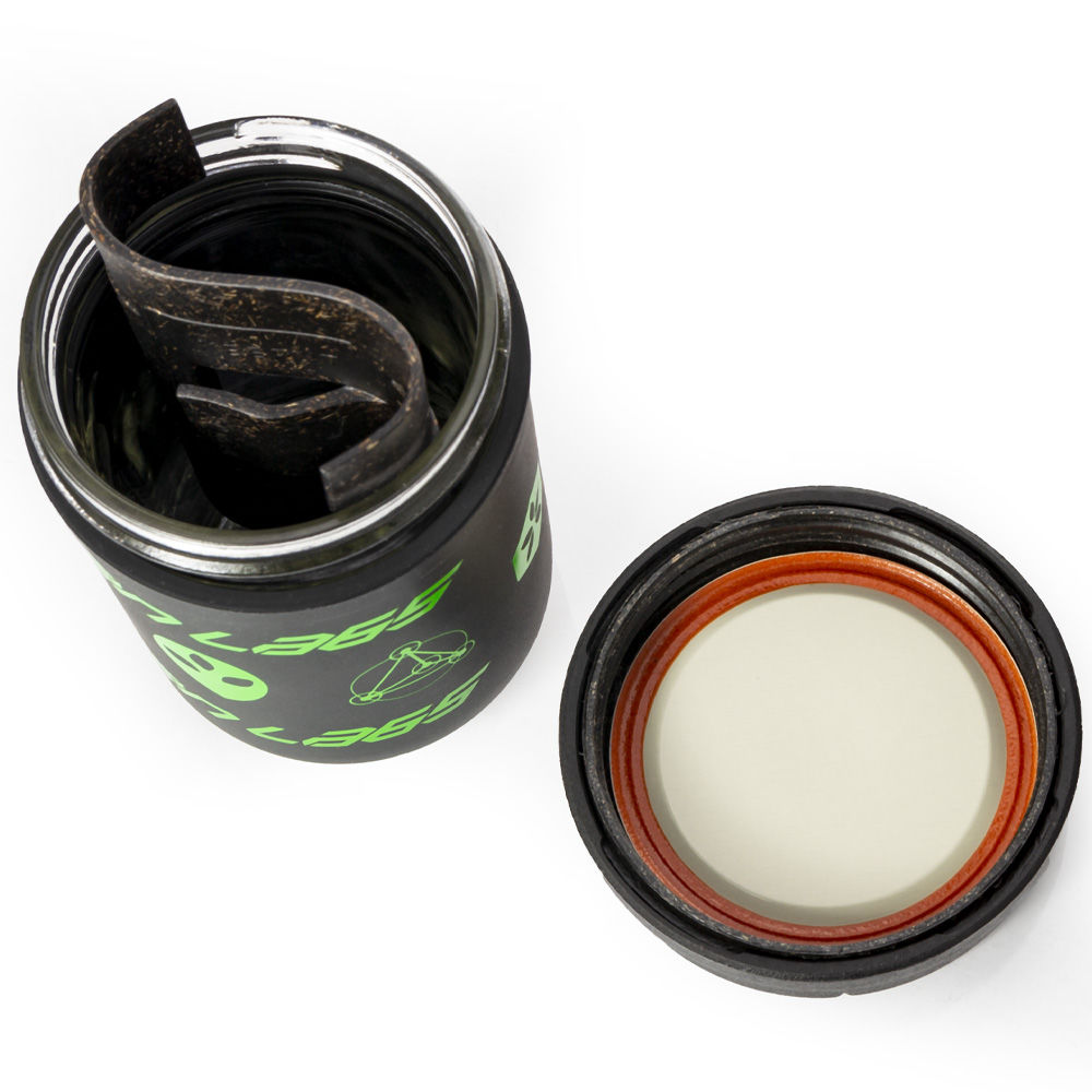 AlienLabs RE:STASH bocal verre 8oz noir vert