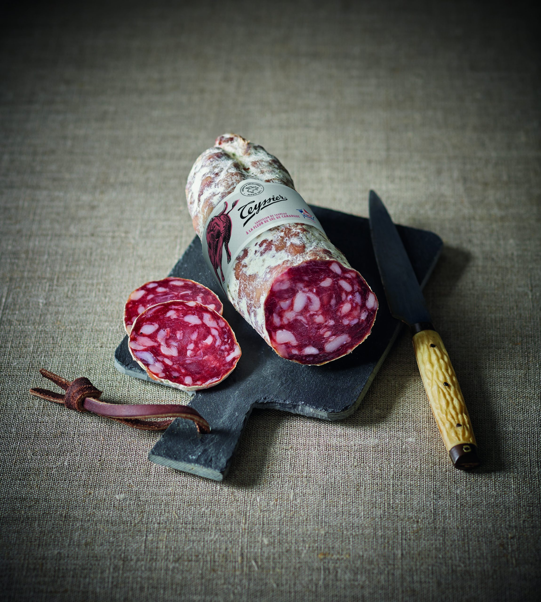 Teyssier Saveurs Saucisson Taureau Sel de Camargue