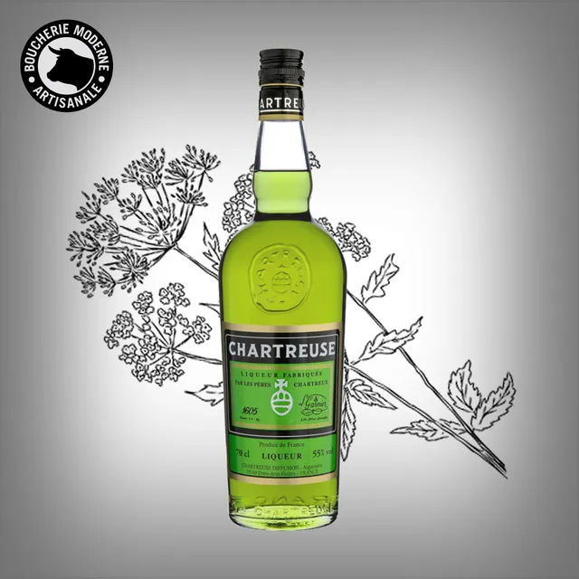 Boucherie Moderne APÉRITIFS Chartreuse verte liqueur 70cl 55%