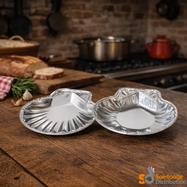 Saintonge Emballages Coquille Aluminium Lot x100 Four