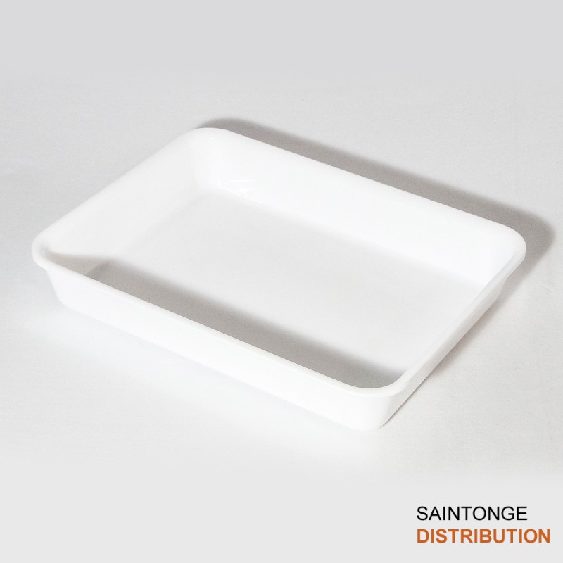 Saintonge Distribution plat ravier blanc 26,5x21x4cm PMMA