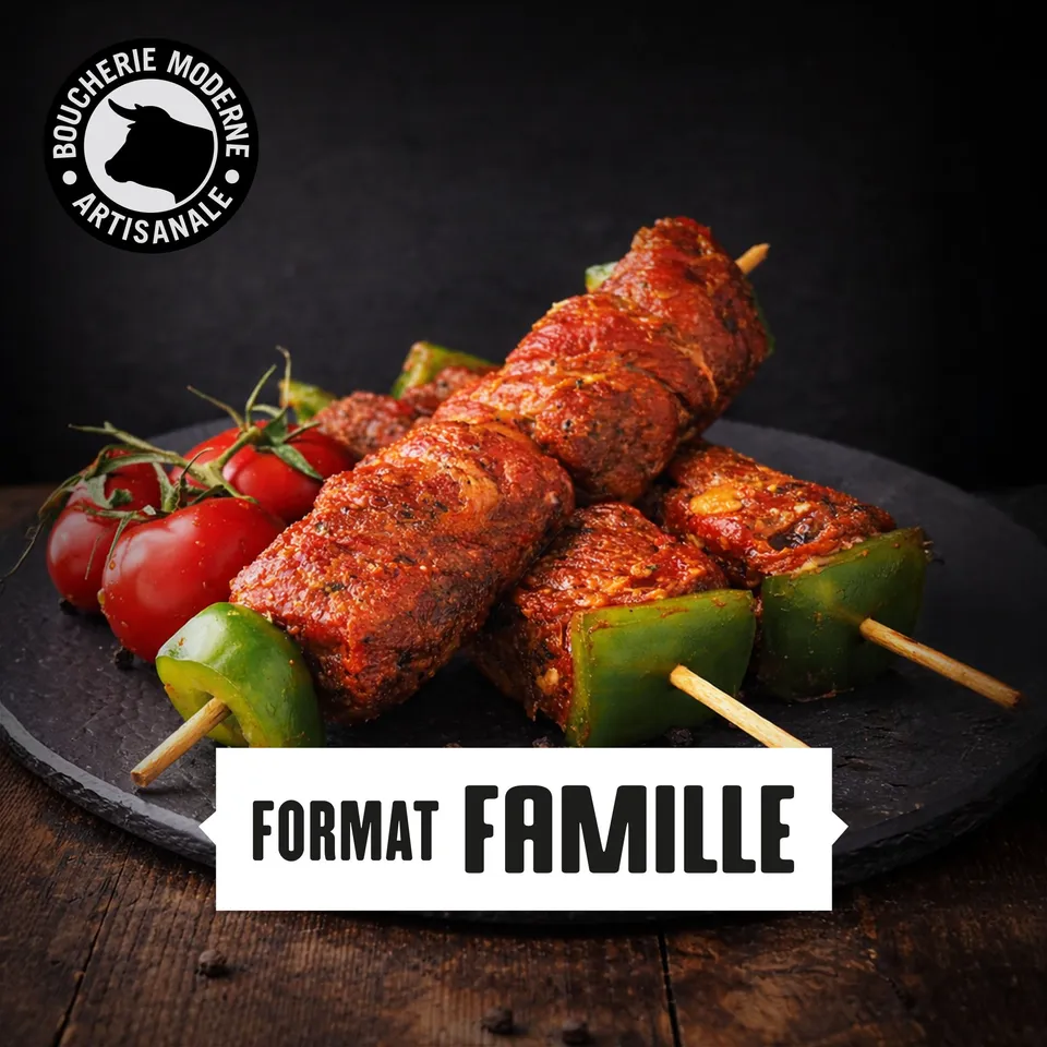Boucherie Moderne Bœuf brochettes 2kg famille tendre