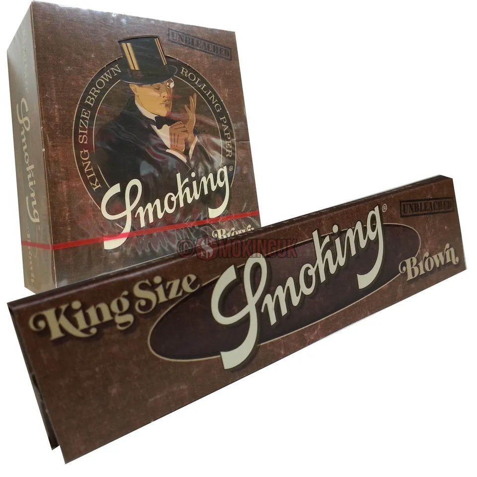 Smoking Brown feuille à rouler king non blanchie 33 feuilles