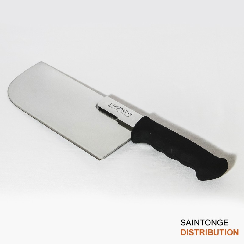 Feuille inox dos droit 28 cm 980 g découpe boucher