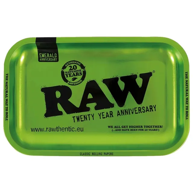 RAW Emerald Green 20th Anniversary plateau à rouler medium vert