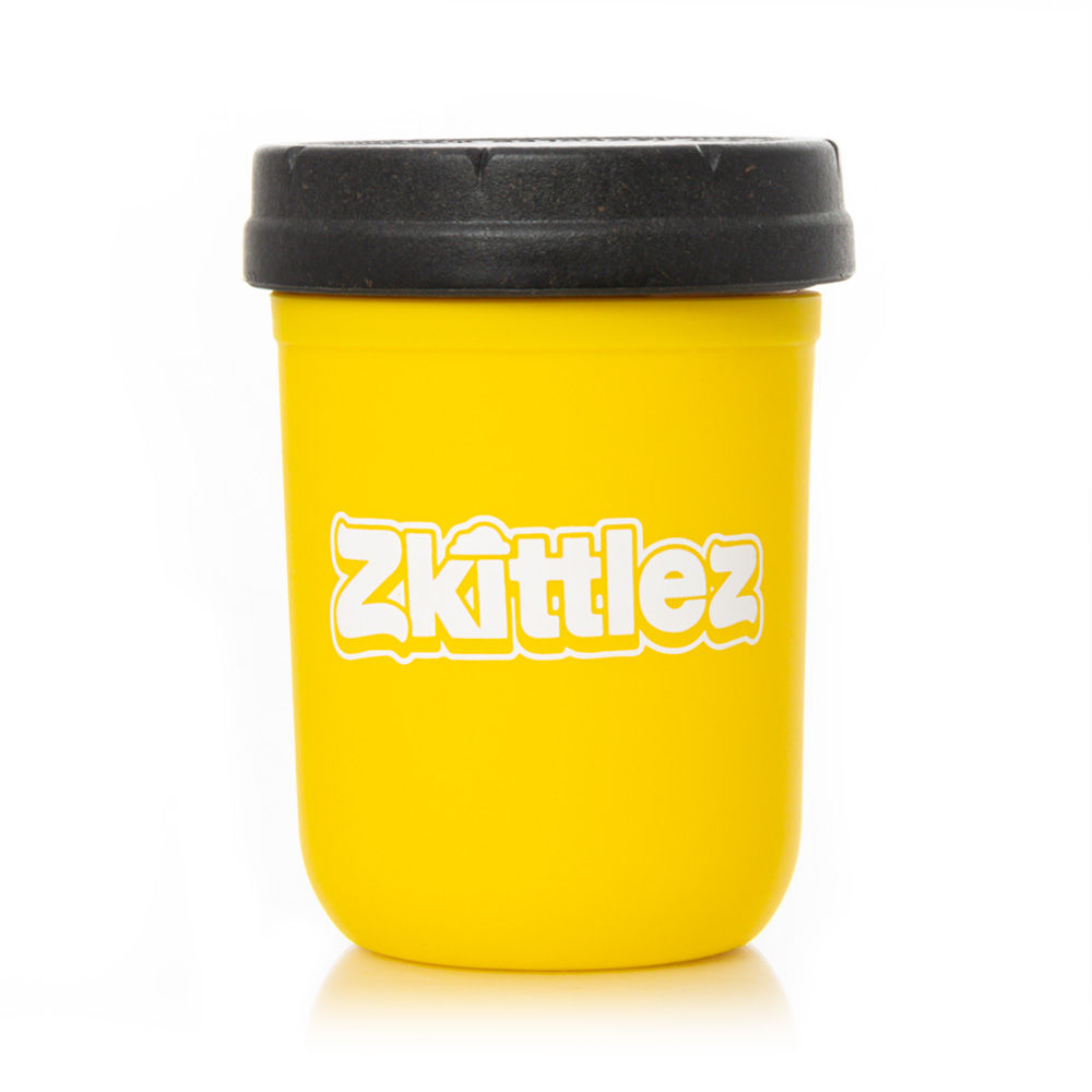RE:STASH Zkittlez bocal verre jaune 8oz hermétique